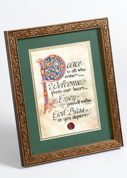 Framed Celtic Wall Art Peace to All