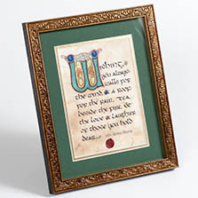 Celtic Card Company Home Blessing Framed Manuscript from Ever Irish Gifts