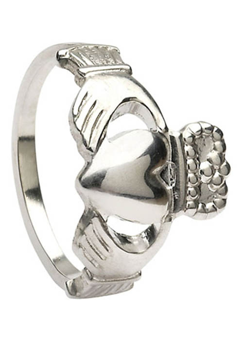 Traditional Sterling Silver Claddagh Ring