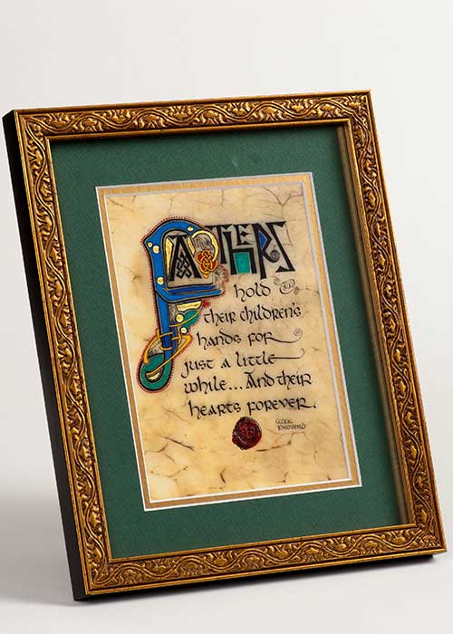 Framed Celtic Art Fathers