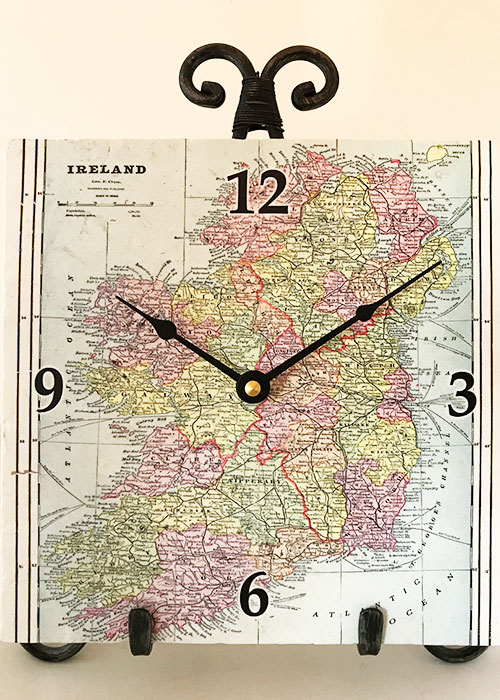 Ireland Map Clock