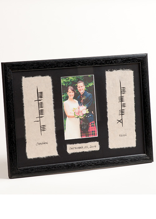 Personalized Ogham Wedding with Photo