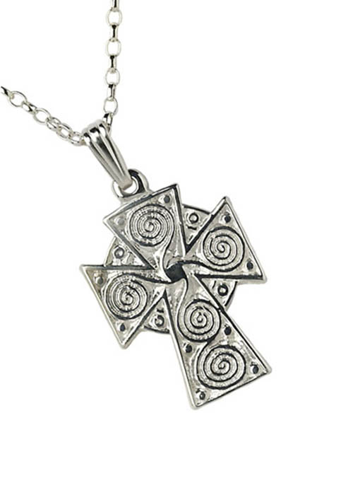Sterling Silver Newgrange Cross