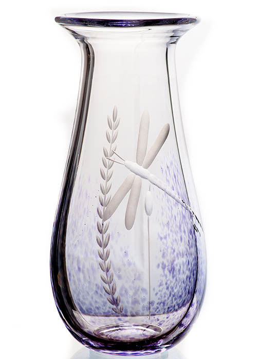 Wild Heather Crystal Vase