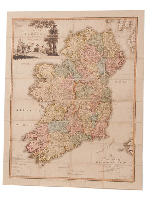 Antique Irish Map - 1797 Beaufort Reproduction