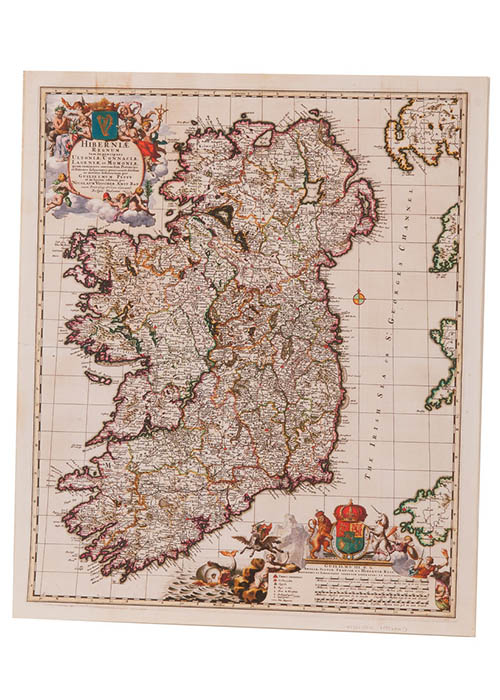 Antique Irish Map - 1700 Visscher Reproduction